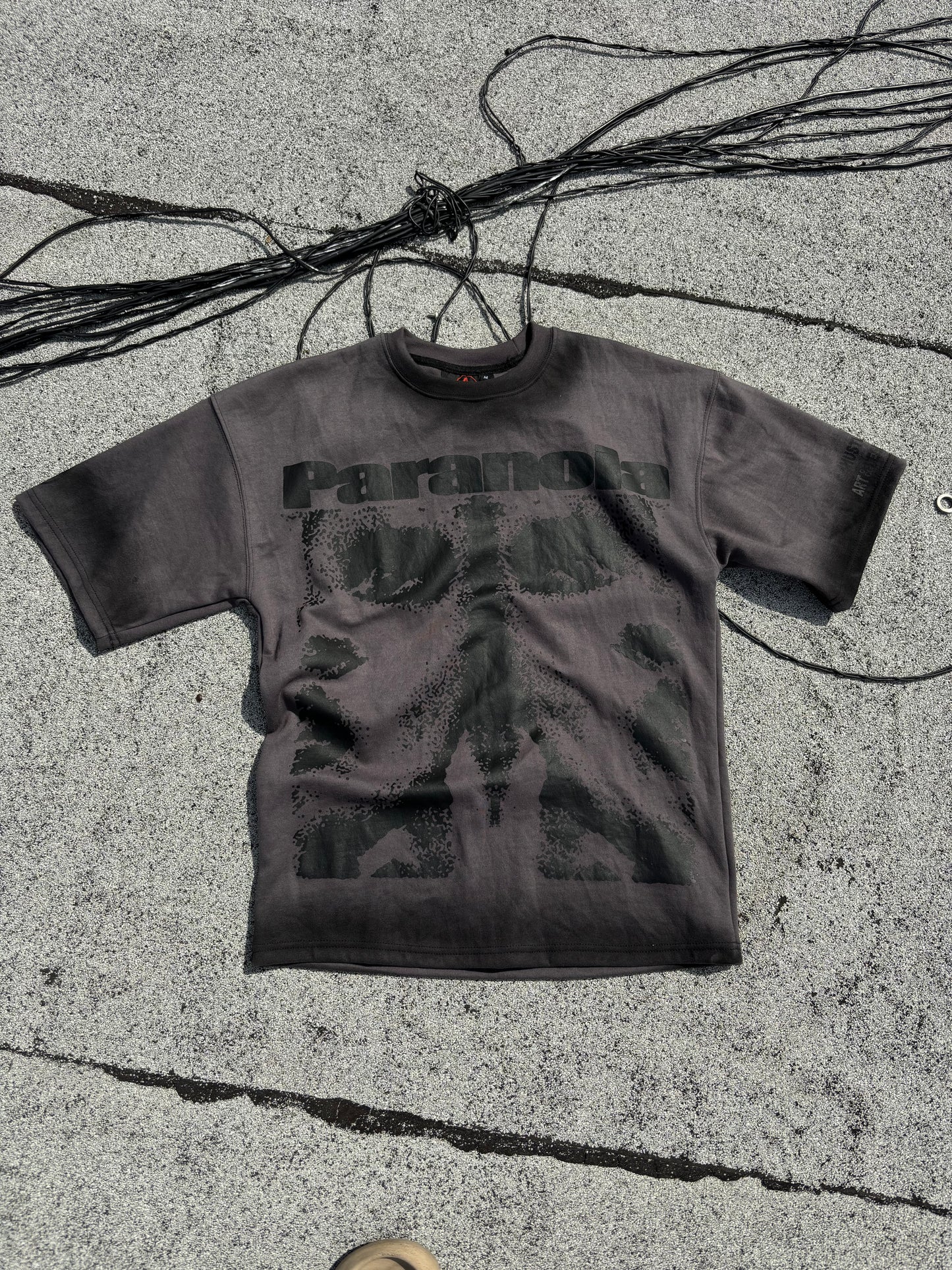 ****FILE 002: 'PARANOIA' FADED BOXY TEE
