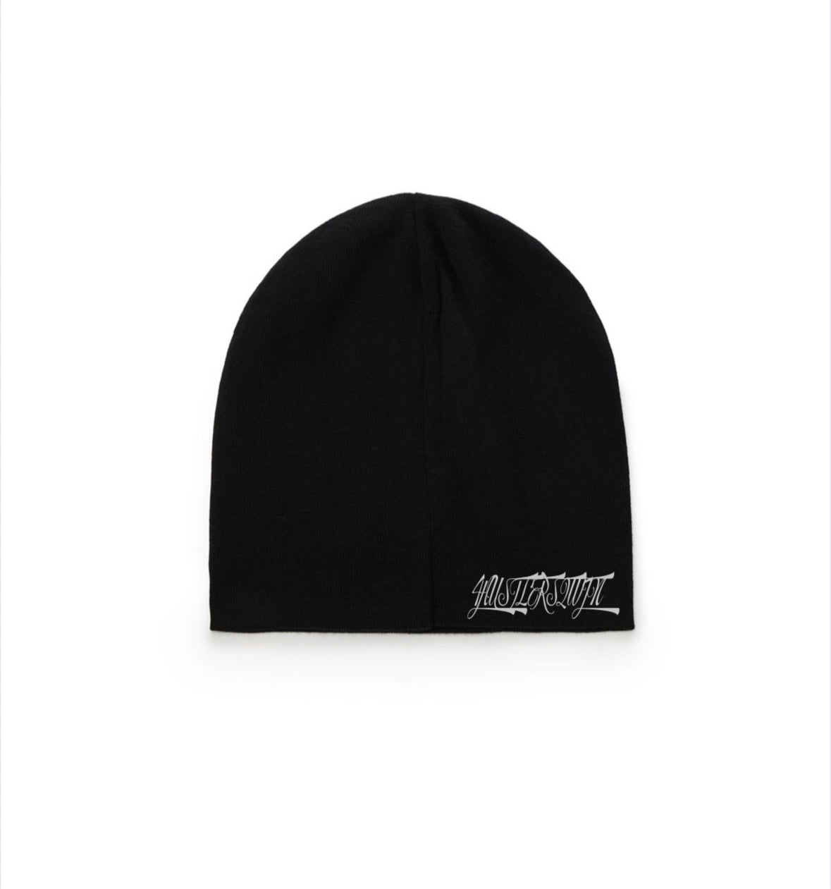Black ‘Modern Uniform’ Reversible Knitted Beanie