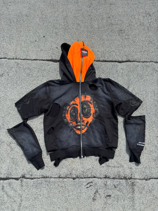 1 of 1 Unreleased “Concept 004” Seeing F4CES Double Hooded Zip Up
