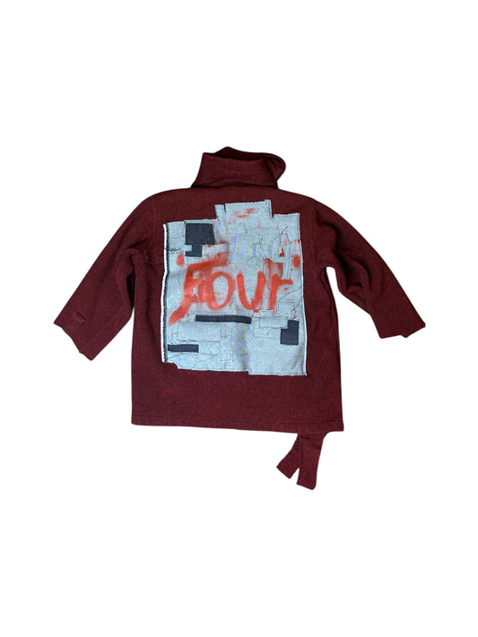 Evolving 11 “four” 1 of 1 Denim Patchwork Flannel