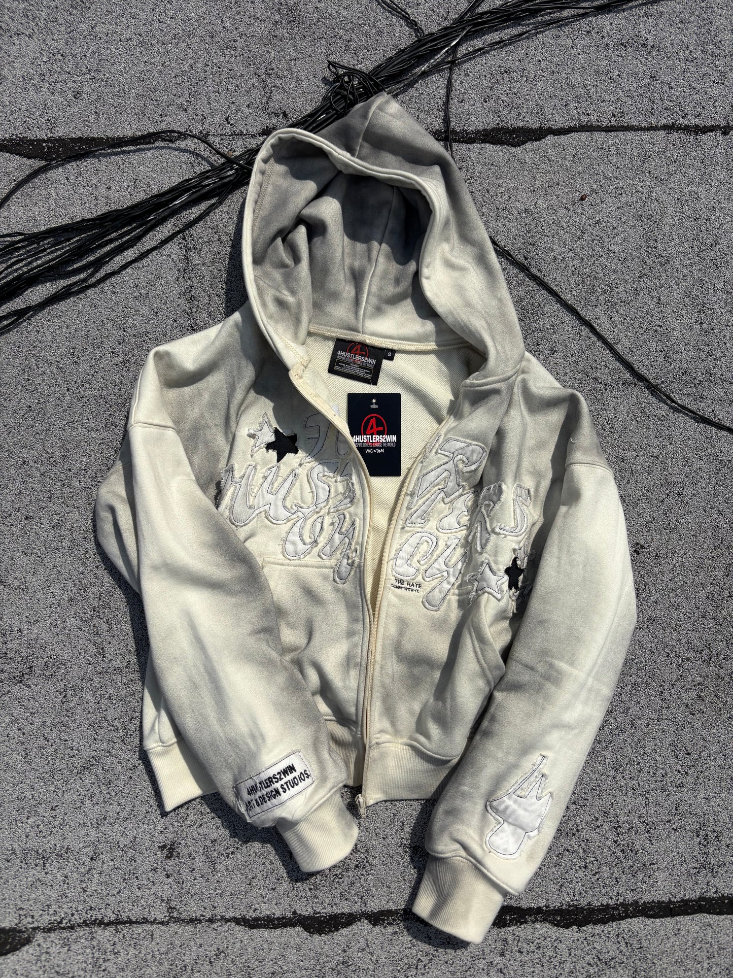 ****FILE 001: FOR HUSTLERS ONLY 'SMOKE-WASH' ZIP UP