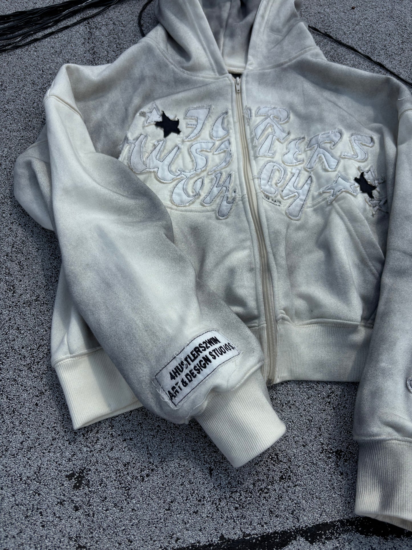 ****FILE 001: FOR HUSTLERS ONLY 'SMOKE-WASH' ZIP UP