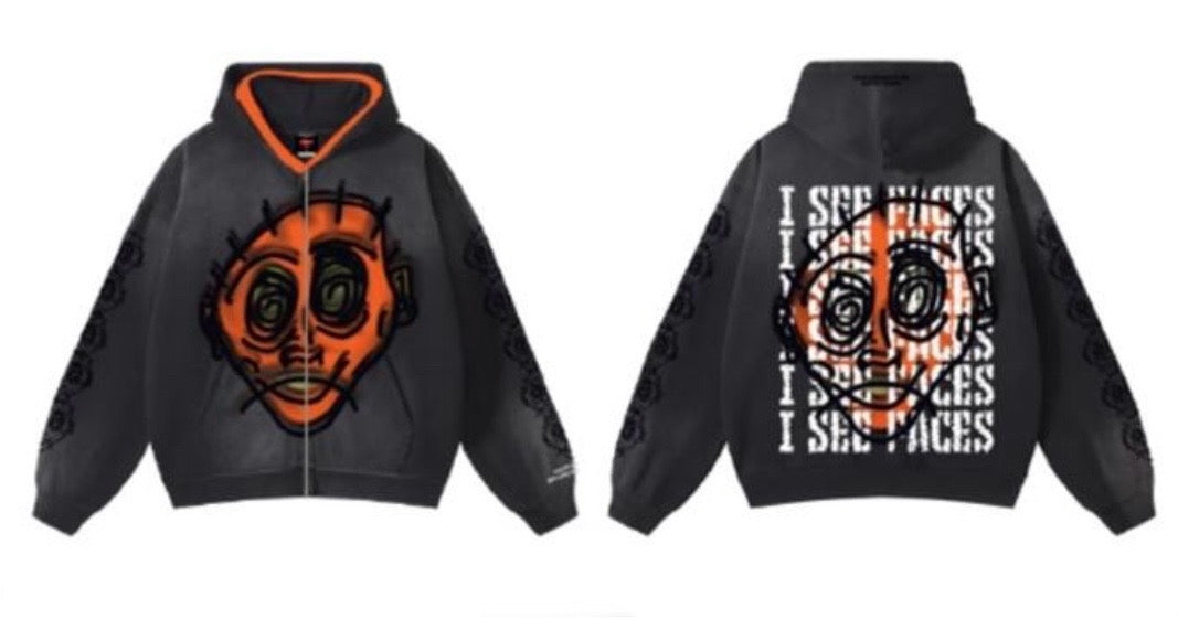 "SEEING F4CES" DOUBLE HOODED HALLOWEEN EXCLUSIVE