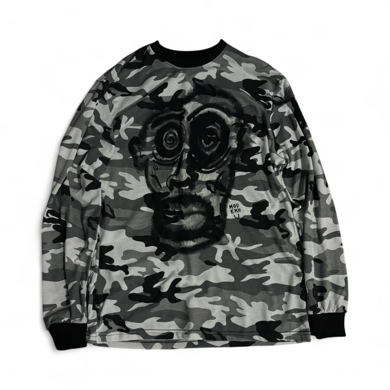 ‘CAELAN’ hand painted camo LS